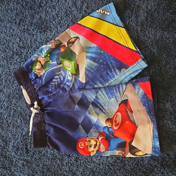 Mario Kart Boy Swim Trunks - Picture 1 of 6